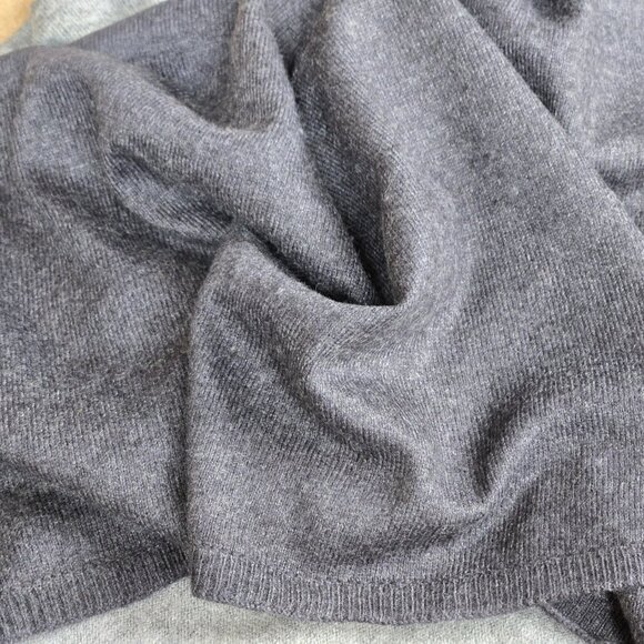 Cashmere Cotton Colorblock Scarf Neutral Colors - Picture 9 of 11